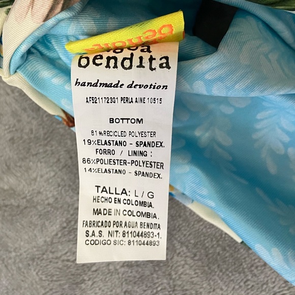 New! Agua Bendita PERLA BIKINI BOTTOM Aine Drop 24273 - Picture 8 of 13